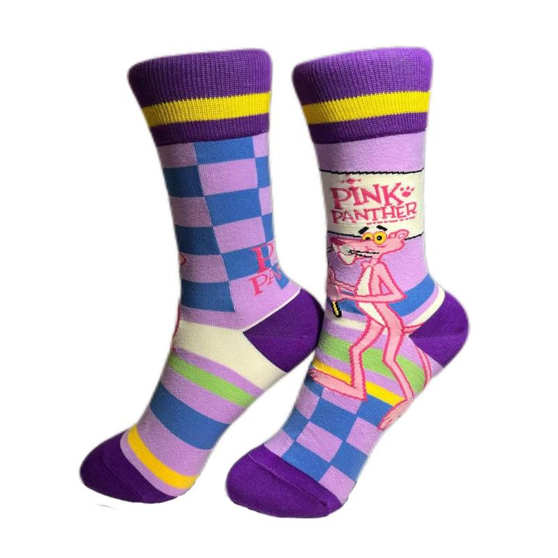 Women's Ins Soft and Breathable Cotton Print Crew Socks for Daily Wear-Mid Calf Socks to e