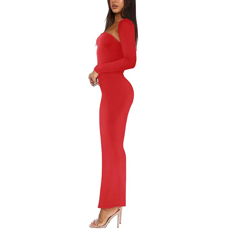 REORIA Womens Sexy Outfits LongSleeves Bolero Shrug Going OutStrapless Fashion Maxi Dress Bodycon Matching Sets Womenswear Elegant Casual Style