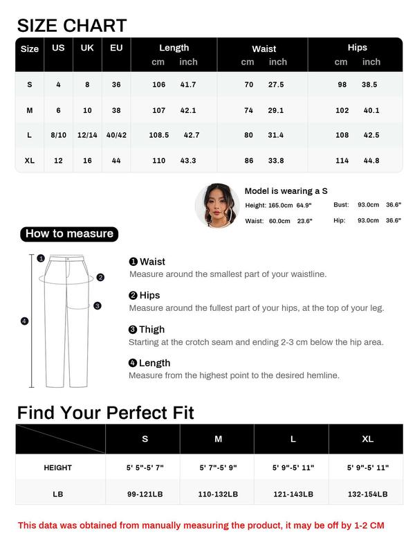 YOZY Women's Plain Pocket Button Front Straight Leg Corduroy Pants, Casual Comfy High Waist Trousers for Daily Wear, Women's Spring Bottoms 2024