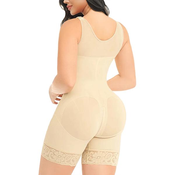 YIANNA Fajas Colombianas Shapewear for Women Tummy Control Full Shapewear Butt Lifter with Zipper Crotch