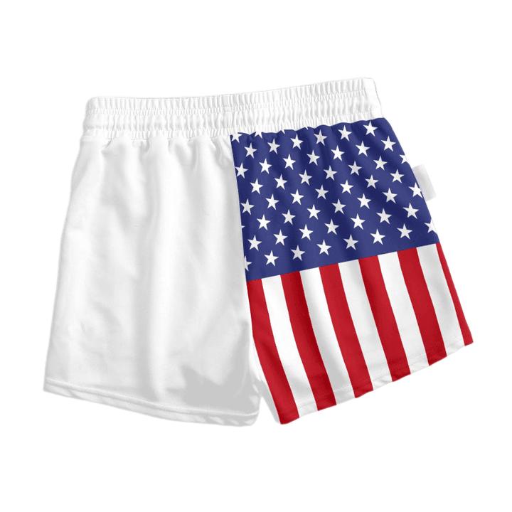 Twisted Tea USA Flag Fourth Of July Women's Casual Shorts