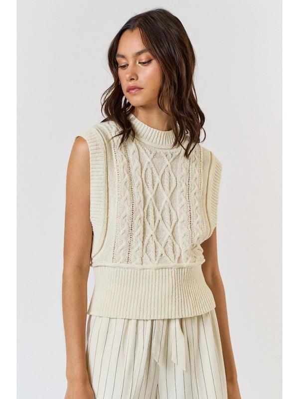 Ruby & Jenna Women's Knit Sweater Vest