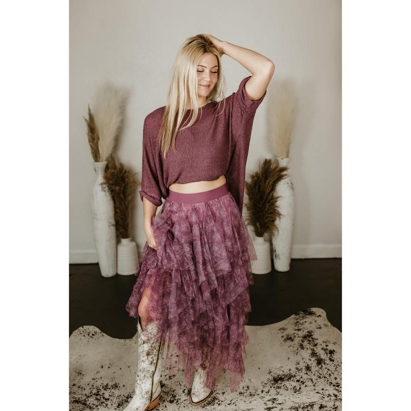 Mesh Layered Ballerina Skirt