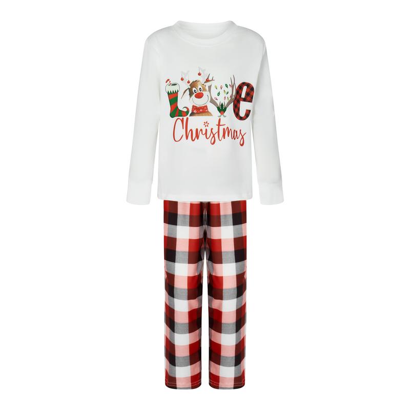 Matching Family Pajamas Sets Christmas PJs Matching Holiday Organic Cotton Pajamas Sleepwear for Family