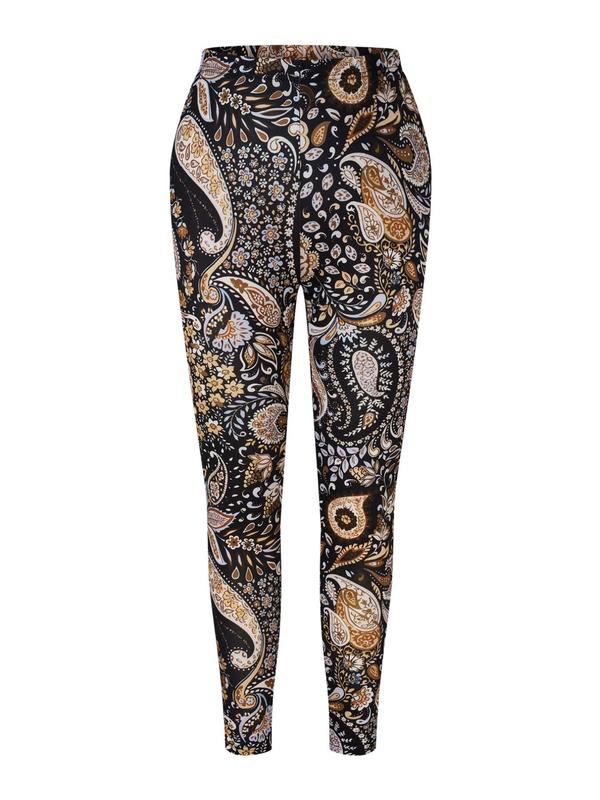 Plus Size All Over Floral & Paisley Print Leggings, Casual Comfy Elastic Waist Skinny Pants for Daily Wear, Women's Bottoms for Fall & Winter