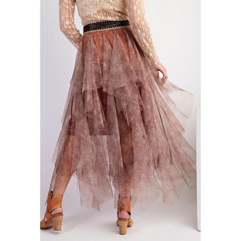 Mesh Layered Ballerina Skirt