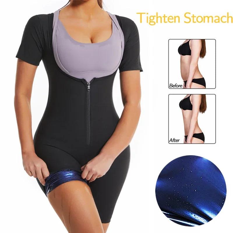 Fajas Shapewear High Compression Bodysuit Girdles Sauna Sweat Suits Polymer for Daily and Post-Surgical Use Slimming Sheath