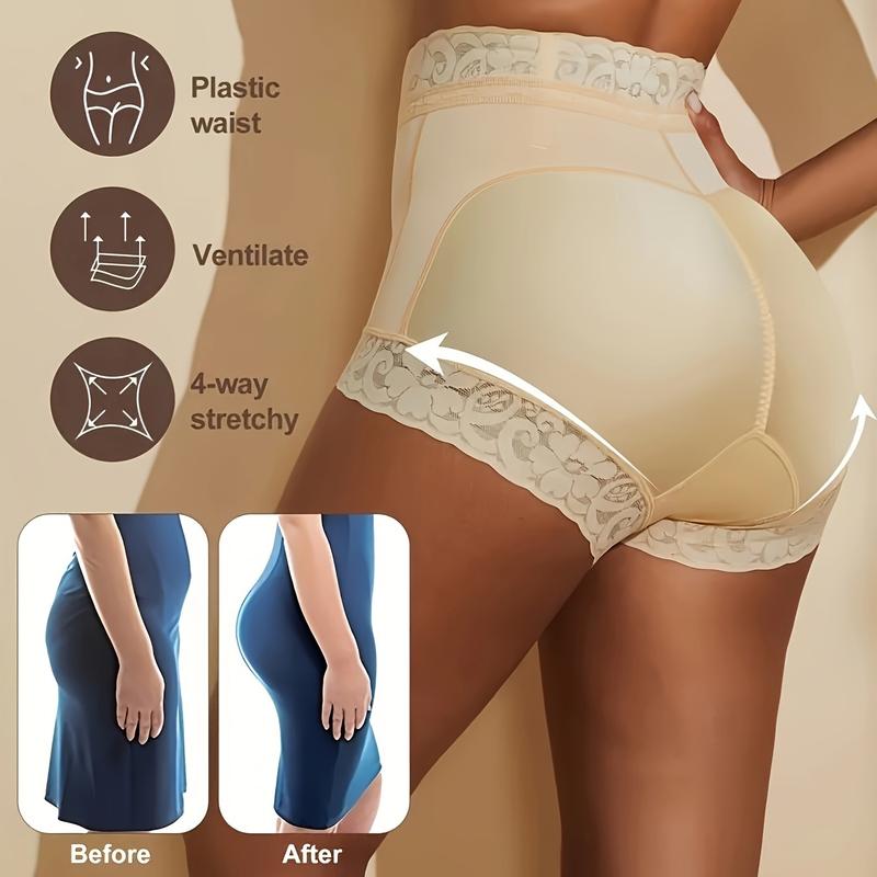 Black Friday Lace Boyshorts Panties Women Tummy Control Butt Lifting Underwear Shorts Womenswear Lady Compression Sexy Women's Floral Lace Shapewear Panty