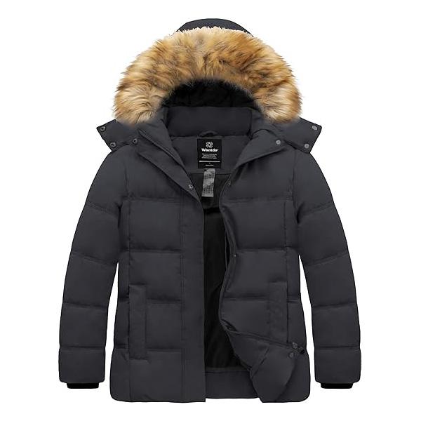 Women's Plus Size Winter Coat Quilted Thicken Puffer Jacket with Removable Hood  Womenswear Tops Casual Outerwear  Lady warm  Longsleeves Comfort