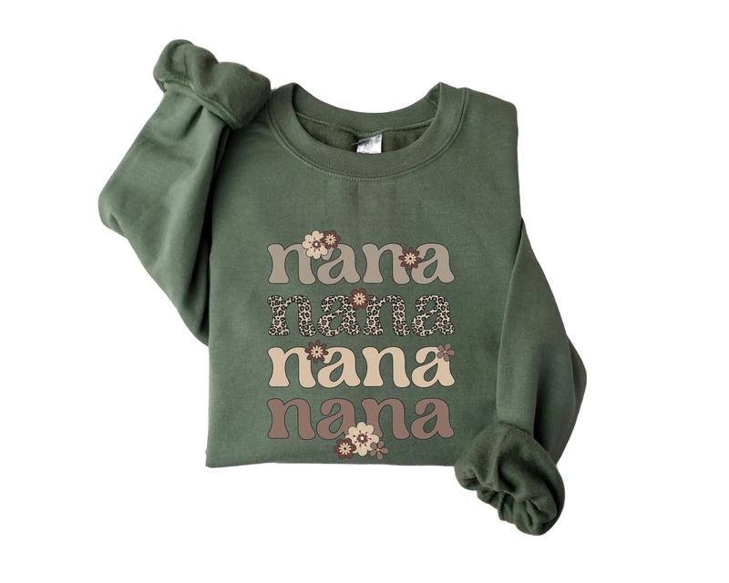 Nana Crewneck Sweatshirt, Nana Sweater, Nana T-Shirt, Nana Tee, Cute Nana Shirt, Gift for Nana, Grandma Gift, Grandmother Shirt, Grandma Tee, Mimi Gigi Shirts, Mother's Day Gift For Grandma, Mother's Day Gift For Nana, Christmas Gift for Grandmothers