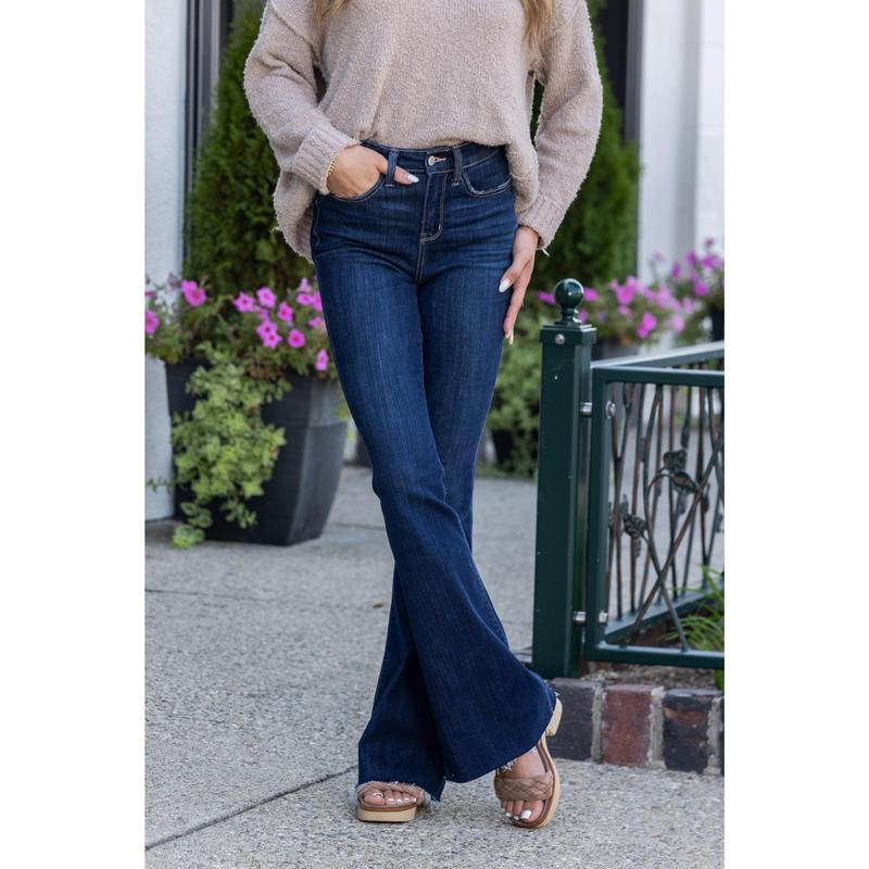 The Natalie from Judy Blue: High-Rise flare Denim