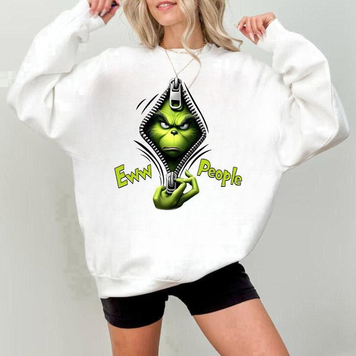 Christmas Crewneck, Christmas Gift Ew People Sweater, Christmas 2024 Sweatshirt Womenswear Check