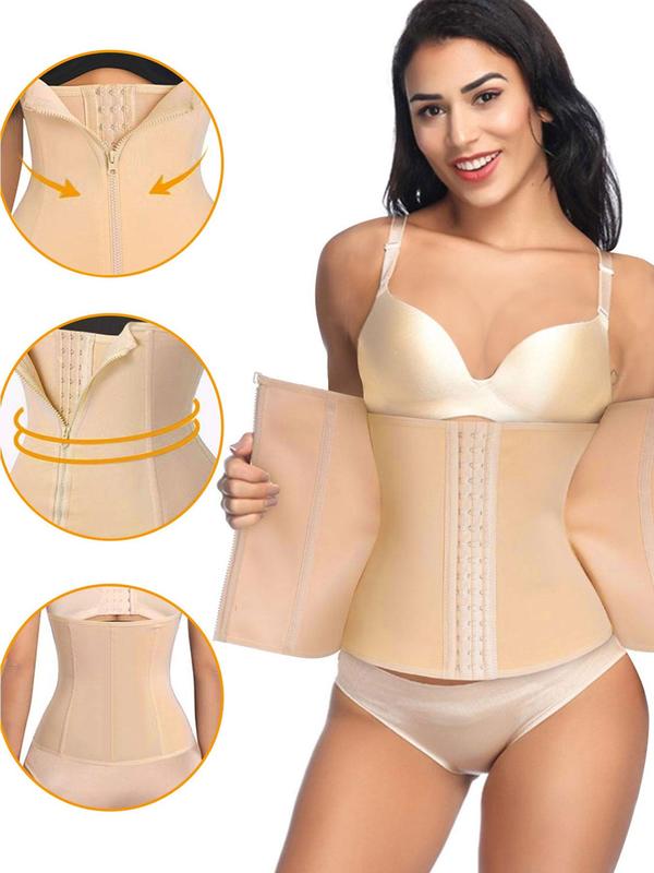 Women's Solid Color  Eye Closure Waist Trainer, Tummy Control Shaper, Waist Cincher for Women