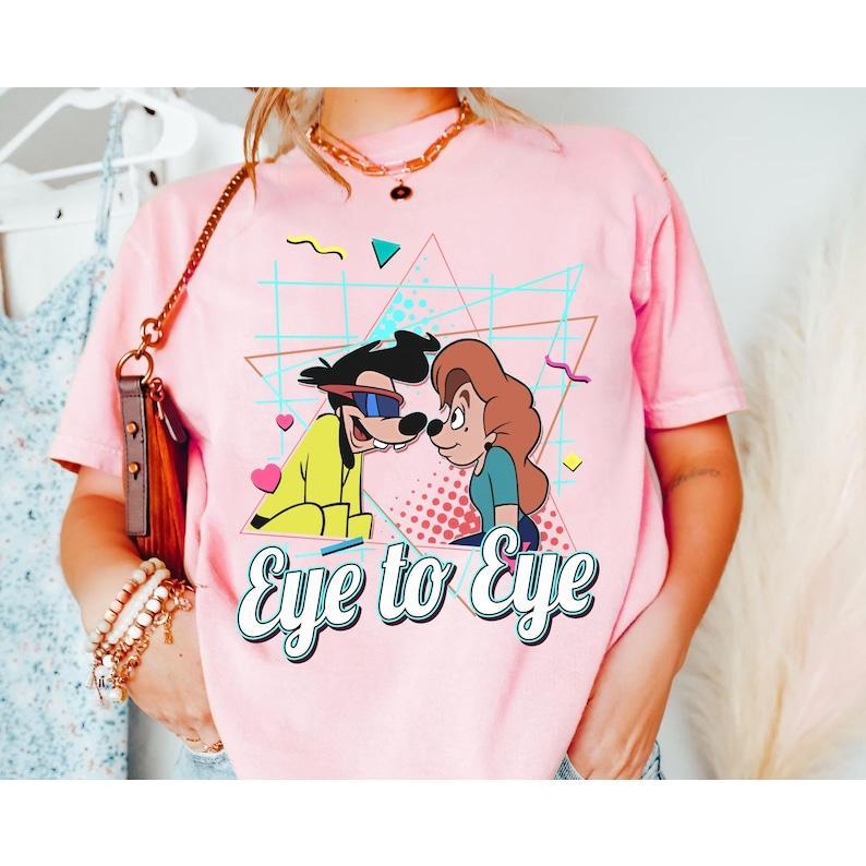 Retro Powerline Roxanne Eye To Eye Shirt, A Goofy Movie  Couple Diisneyy T-shirt, Valentine's Day Gift For Him Her 1WTUB