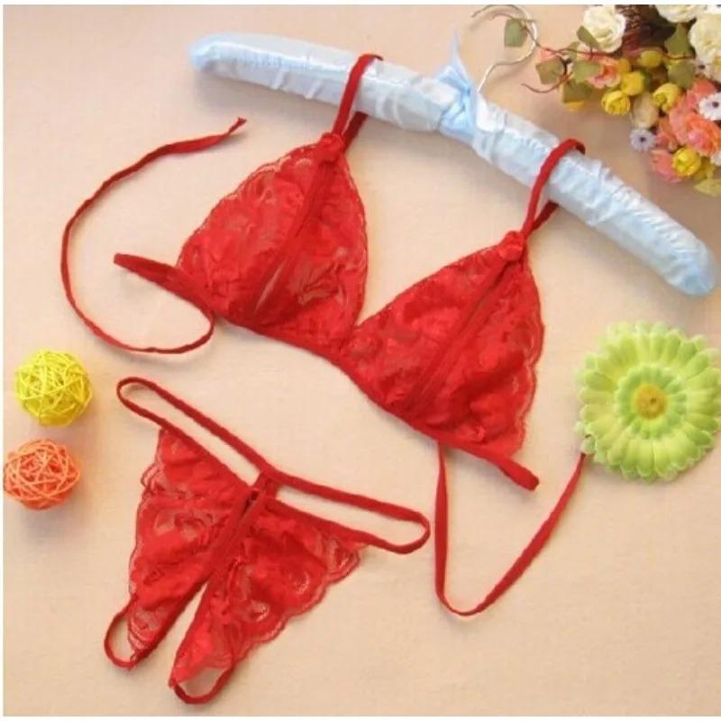 Women Lady  Lingerie Lace Underwear Sleepwear G-string Lingerie Female Underwear Set Women's Bra Suit Water Bra