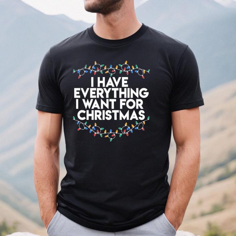 Christmas Party Couple Shirt, I Have Everything I Want For Christmas Shirt, It's Me I'm Everything Shirt,Couple Matching Tee