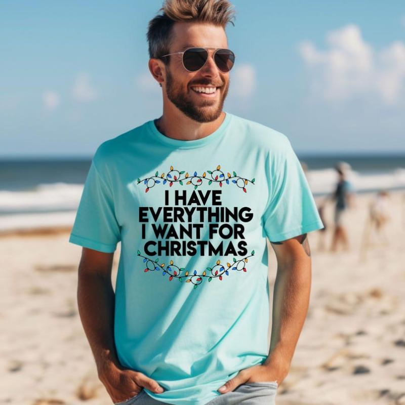 Christmas Party Couple Shirt, I Have Everything I Want For Christmas Shirt, It's Me I'm Everything Shirt,Couple Matching Tee