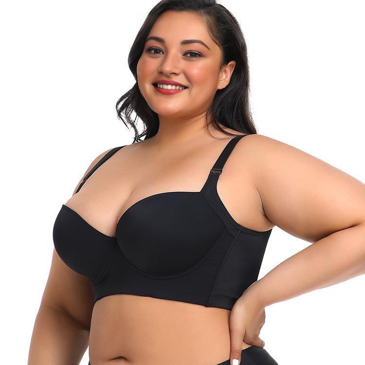 Women's plus size bras, Large cup size, comfortable, slimming and anti-sagging! Prevent back accumulation