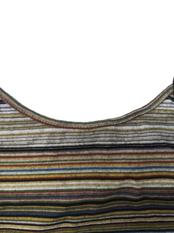 Women's Striped Print Backless Crop Cami Top, Y2K Clothes, Casual Streetwear Adjustable Spaghetti Strap Camisole for Summer, Ladies Clothes Top for Daily Wear