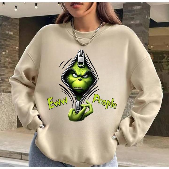 Christmas Crewneck, Christmas Gift Ew People Sweater, Christmas 2024 Sweatshirt Womenswear Check