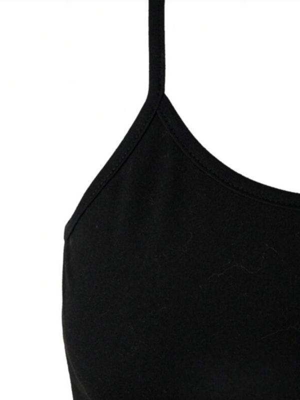 Women's Solid Cami Top, Summer Clothes Women, Summer Camisole Tops, Tank Tops for Women, Casual Sleeveless Spaghetti Strap Top for Summer, Tank Tops for Women, Women's Clothing for Daily Wear