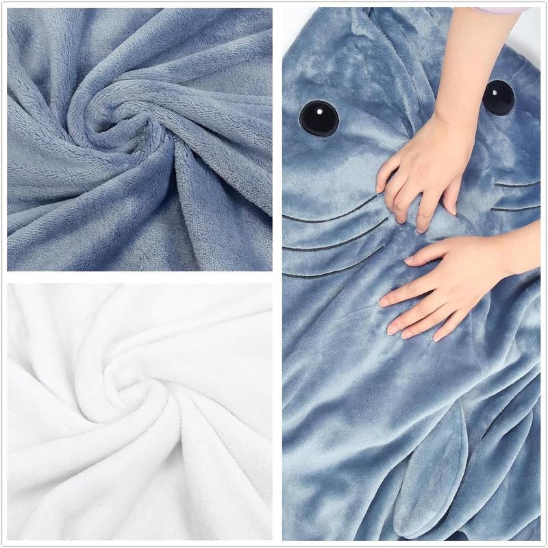 Store Shark Blanket Soft Cozy Flannel Blanket Hoodie Onesie Sleeping Bag Cute Cosplay Wearable nny Costume for Adult Kid