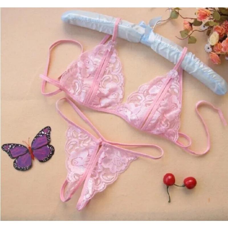 Women Lady  Lingerie Lace Underwear Sleepwear G-string Lingerie Female Underwear Set Women's Bra Suit Water Bra