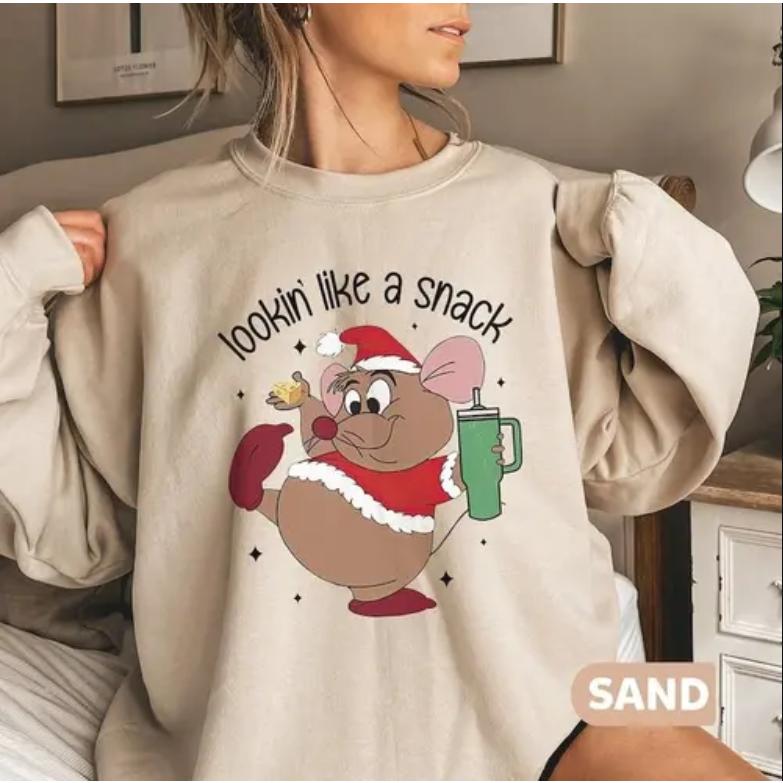 Cute Gus Gus Sweatshirt, Looking Like a Snack Shirt, Christmas Kids Shirt, Family Christmas Shirt, Gift for Him, Gift for Her, Full Size, Full Colors VK6I89U6GAS3