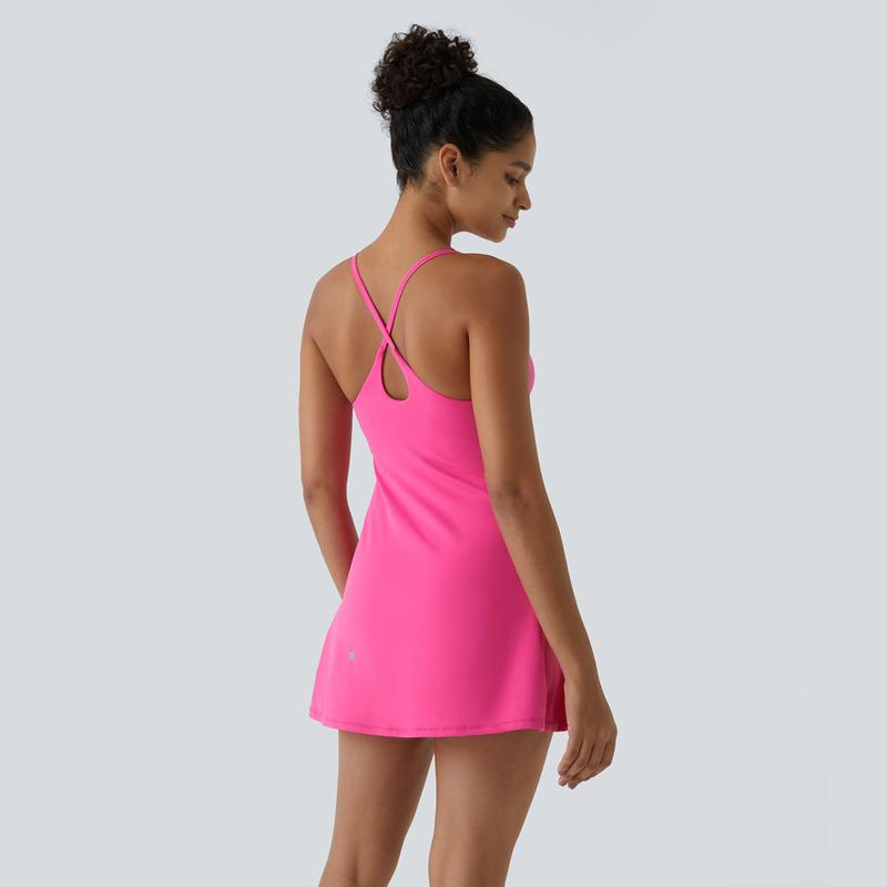 Halara Softlyzero Plush Backless Active Dress-Easy Peezy