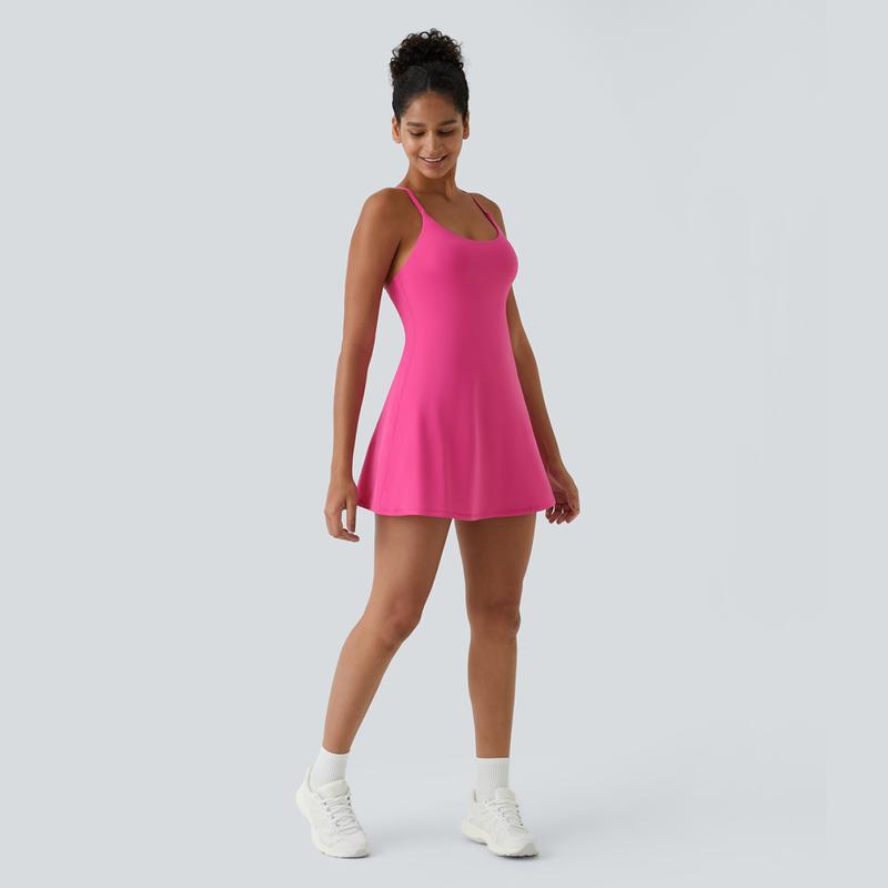 Halara Softlyzero Plush Backless Active Dress-Easy Peezy