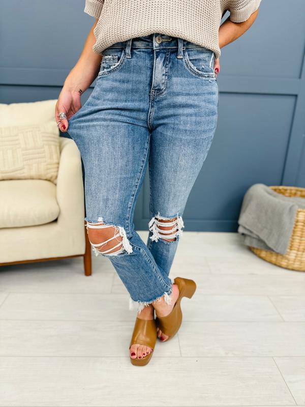 MOCO Exclusive First Pick Kick Flare Jeans in Reg Curvy