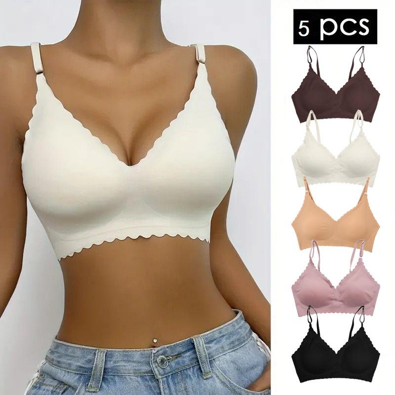 5Pcs women bras seamless bras for women pack bralettes breathable bras for women