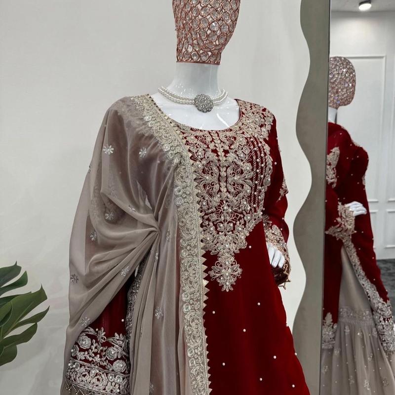 Indian Wedding Dress for Women - Traditional Bride's Attire - Womenswear, Underwear Elegant Fit