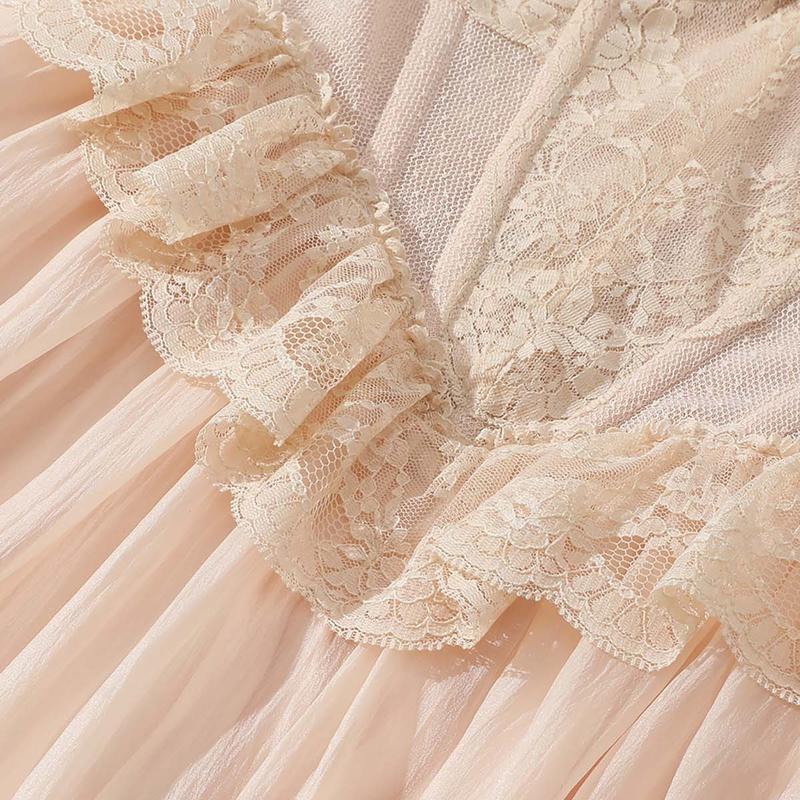 Cheryl Lady Corset Dress -2024 Summer French Angel Control Lace Niche Fishbone Corset Dress Premium Skirt Wedding Clothes