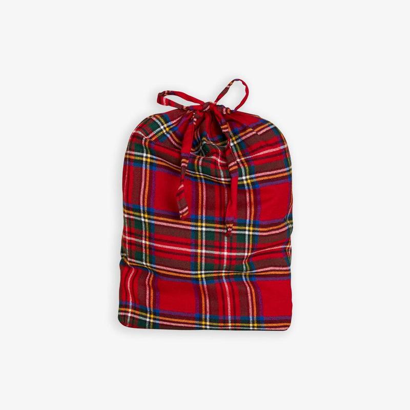 Red Tartan Plaid Women's Flannelette Luxe Robe