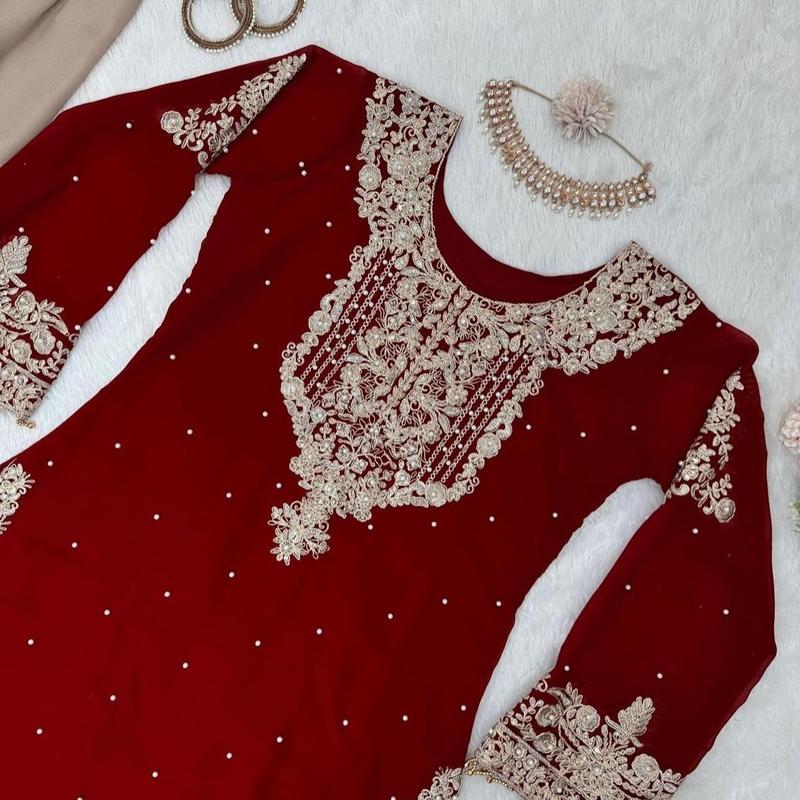 Indian Wedding Dress for Women - Traditional Bride's Attire - Womenswear, Underwear Elegant Fit