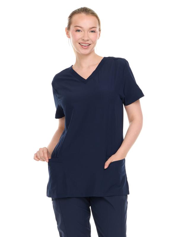 Short Sleeve Nurse Scrubs for Women - Lightweight & Breathable Medical Uniform | Stylish Design with Functional Pockets for Everyday Use