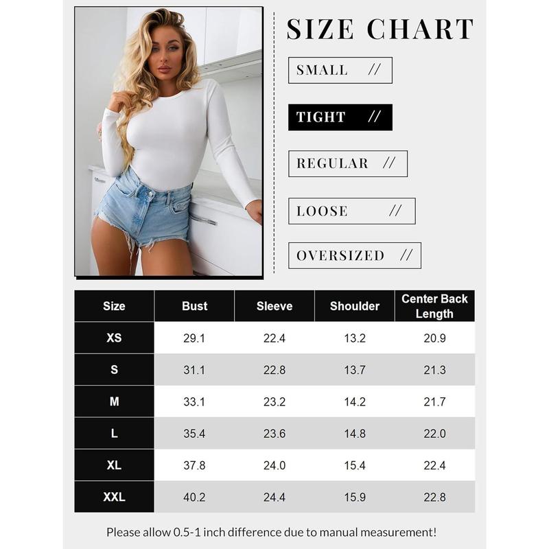 Women's  Shirts Tight Fitted Tops Crewneck Underscrubs Tee Lightweight Basic Thermal Undershirts