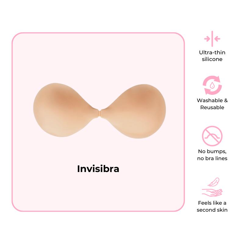 BOOMBA Invisibra - Patented Sticky Fashion Bra Inserts