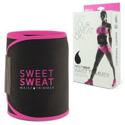 Sweet Sweat Toned Ab Trainer forWomen and Men |Premium WaistTrainer Belt to 'Tone' your StomachArea (Pink+Yellow+Black)