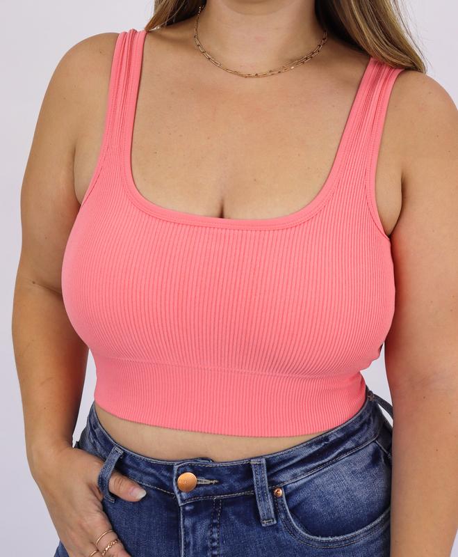 The Essential Crop | Padded Squareneck Bralette