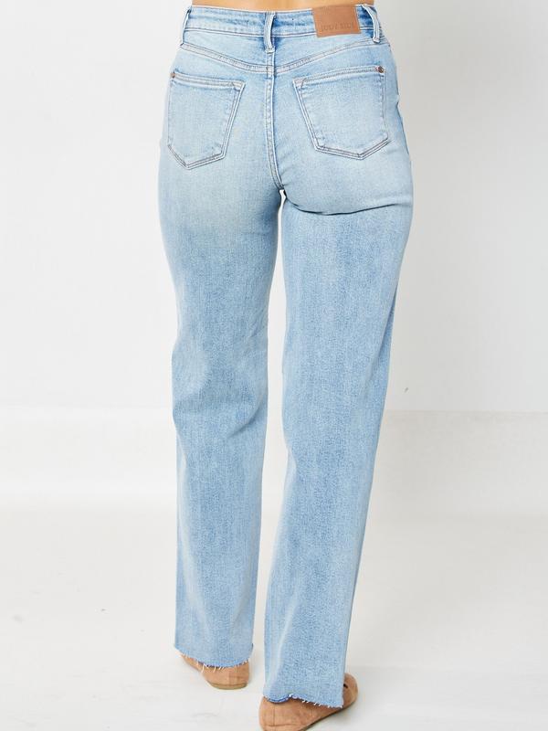 Emma 90's Straight High Waist Judy Blue Stretch Jeans