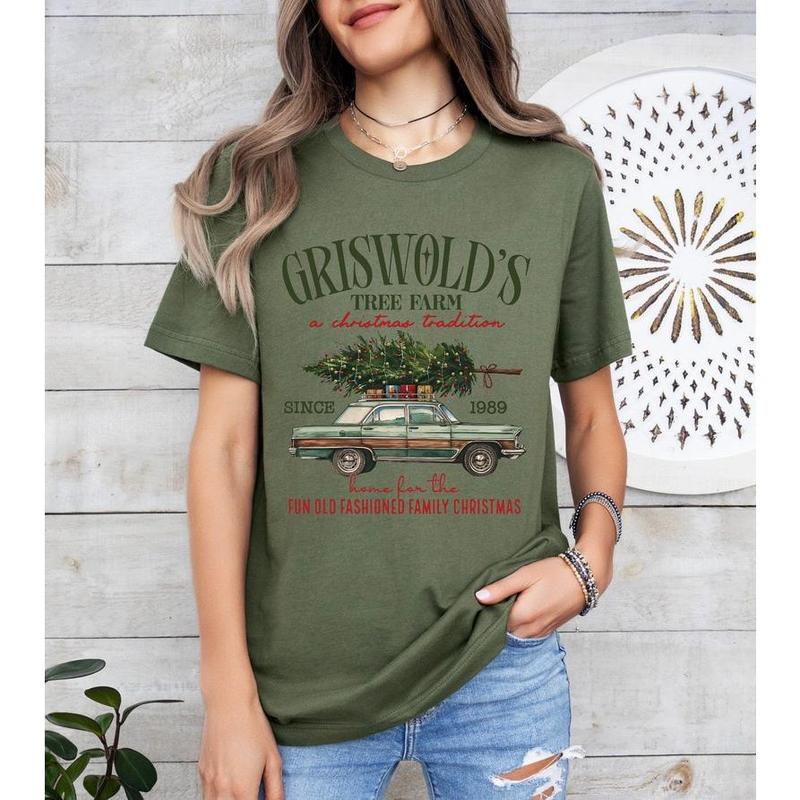 Griswold Christmas Tree Farm Sweatshirt, Fun Old Fashioned Family Christmas, Christmas Family Shirt, Xmas Tree Farm Since 1989 Sweater  Analyze listing