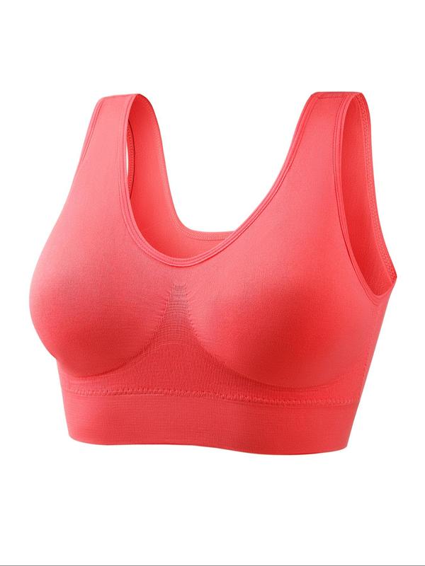  Solid Wireless Bra, Breathable Straps Lingerie Top for Daily Wear, Women's Underwear for All Seasons, Women's Clothing, Summer Lingeries for Women, Summer Wear 2024