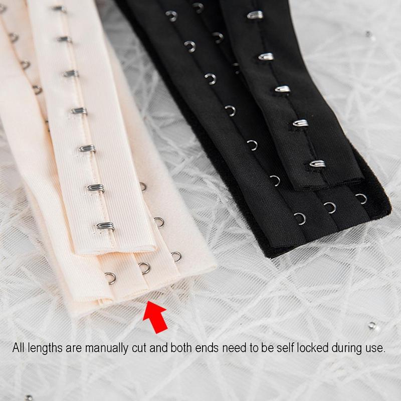 3 Row Bra Extender, 1 Count Underwear Clip Shaper Hook & Tape Back Buckle Corset Waist Extender, DIY Sewing Clothing Accessories