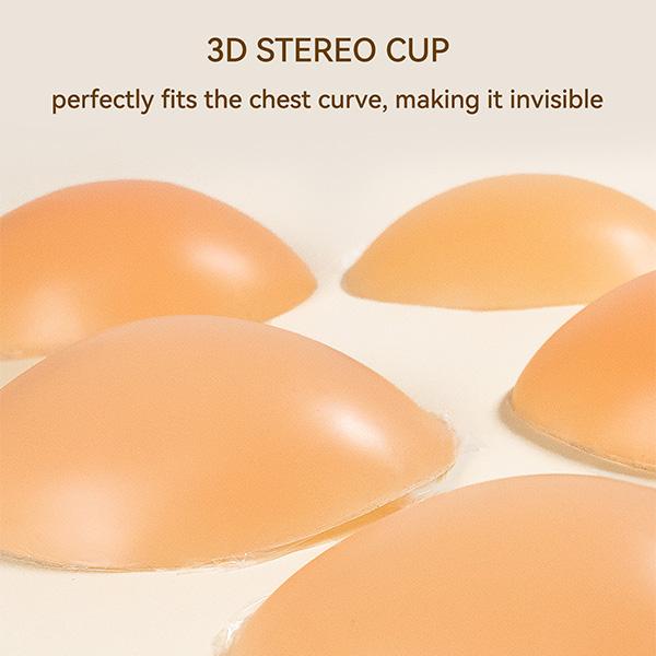 Niidor Adhesive Bra Silicone Bra Strapless Sticky Invisible bra for Backless Dress,Party, dinner party, gathering, travel