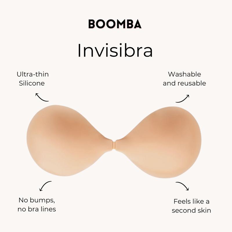 BOOMBA Invisibra - Patented Sticky Fashion Bra Inserts