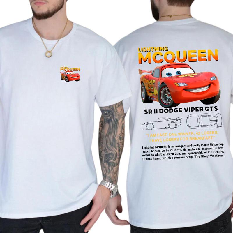 95 Lightning Mc Queen and Sally T-shirt Sweatshirt Hoodie, 2 Side Printed Couples Car Shirt, Lover Car Shirt