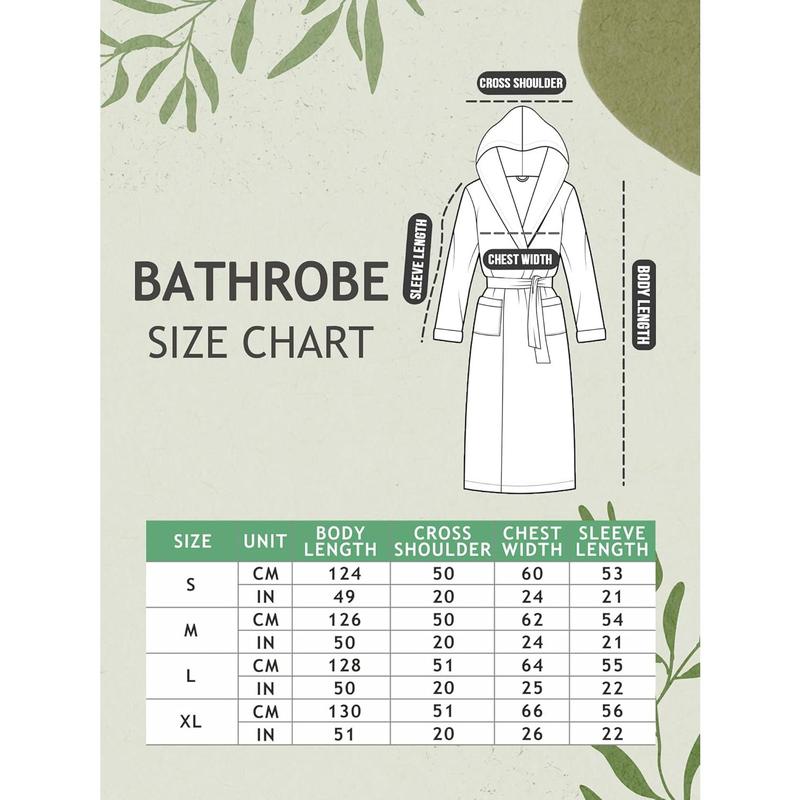 Women's Hooded Long Bathrobe, Silky Soft Lightweight Plush Fleece Robe Warm and Comfy to Wear Womenswear Gowns