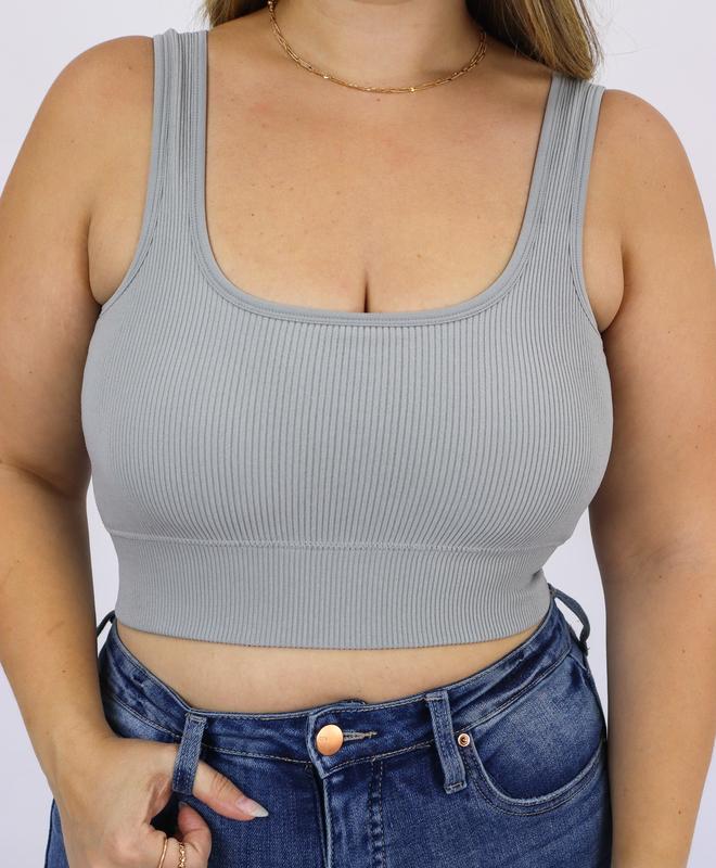 The Essential Crop | Padded Squareneck Bralette